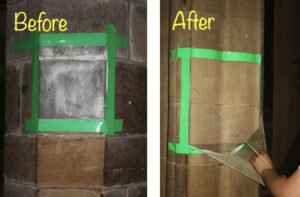 Latex cleaning poultice